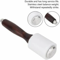 Kueatily Leathercraft Doppelkopf-Lederhammer Professioneller Lederhammer Mit Holzgriff Für Heimwerker-Lederhandwerk -Angebote Fliesenleger-Werkzeug Store 47626748 3