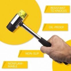 ECHOO Gummihammer, Gummihammer Mit Doppelseitigem Werkzeug Für Heimwerkerprojekte, Handwerk, Tischler -Angebote Fliesenleger-Werkzeug Store 48597020 5