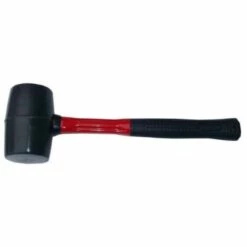 BGS TECHNIC BGS 1961 | GUMMIHAMMER | FIBERGLASSTIEL | SCHWARZER KOPF | Ø 60 MM | 500 G