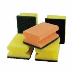 Neutralware Reinigungsschwamm 15x9x4,5 Cm (BxHxT) Polyurethanschaum Gelb/grün