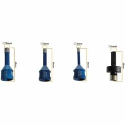 BTEC Diamantbohrkronen Set Winkelschleifer M14 Aufnahme 6, 8 Und 10mm 8 BTEC Diamantbohrkronen Set Winkelschleifer M14 Aufnahme 6, 8 Und 10mm -Angebote Fliesenleger-Werkzeug Store 50679852 4