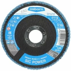 DRONCO® Fächerscheibe Für Stein, Perfekt G-C 120, Durchmesser 115 Mm, K 120