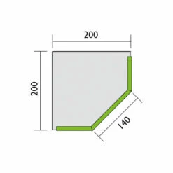 PROLINE PROSHELF D Mit PRODECOR Q Edelstahl V2A, 11mm, Gebürstet, 200x140mm -Angebote Fliesenleger-Werkzeug Store 50686530 3