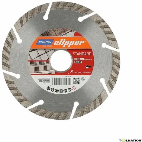 Norton Clipper Diamanttrennscheibe STANDARD BETON TURBO 230x22,23 Mm 1 Norton Clipper Diamanttrennscheibe STANDARD BETON TURBO 230x22,23 Mm