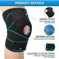 ECHOO Kniebandage Open-Patella Gel-Kniebandage Mit Verstellbaren Und Atmungsaktiven Seitenstabilisatoren -Angebote Fliesenleger-Werkzeug Store 50858163 3