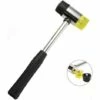ECHOO Doppelkopf-Nylon-Weichgummihammer Mit Rutschfestem Gummigriff Für Die Schmuckherstellung (30 Mm)