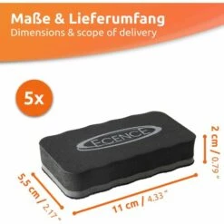ECENCE 5x Whiteboard Schwamm Magnetisch Tafelwischer Cleaner Löscher Reiniger -Angebote Fliesenleger-Werkzeug Store 51946454 3