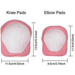 LANGRAY Knieschoner Kinder, 6 Stück Kinder Knieschoner Set, Knieschützer Kinder Schutzausrüstung Set Ellenbogenschoner Handgelenkschoner Knieschoner Für Skateboard Roller Radfahren Scooter-Rose -Angebote Fliesenleger-Werkzeug Store 52036668 4