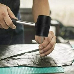 LANGRAY Schwarzer Gummihammer Für Gummihammer Mit Totenkopf Und Gummigriff Für Alle Handarbeiten -Angebote Fliesenleger-Werkzeug Store 52037773 4