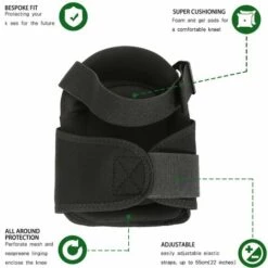 LangRay Heavy Duty Rutschfeste Professionelle Gel-Knieschützer, Doppelte Gurte Und Einfach Zu Befestigende Verstellbare Clips Für Arbeit, Gartenarbeit, Tischler, Bodenbelag -Angebote Fliesenleger-Werkzeug Store 52040435 3