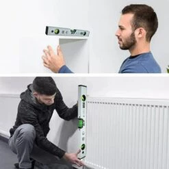 LangRay Bubble Level 40 Cm, Magnetic Bubble Level Mit 3 Gut Sichtbaren Fläschchen Aluminiumgehäuse, Robuste Endkappen Für Horizontale Vertikale Und 45 °, Genauigkeit +/- 0,5 Mm - Integriertes Lineal -Angebote Fliesenleger-Werkzeug Store 52040461 5