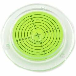 LangRay Round Circular Spirit Spirit Level Mit Befestigungslöchern Für Wohnmobile, Grün, 100 Mm