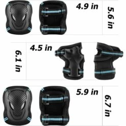 LangRay Handgelenk- Und Ellbogenschützer, Inline-Schutzausrüstung - Knieschützer, Ellbogenschützer Und Handgelenkschützer - 6er-Set Schutzpolster (Schwarz + Blau) 8 LangRay Handgelenk- Und Ellbogenschützer, Inline-Schutzausrüstung - Knieschützer, Ellbogenschützer Und Handgelenkschützer - 6er-Set Schutzpolster (Schwarz + Blau) -Angebote Fliesenleger-Werkzeug Store 52044058 4