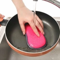 THSINDE Waschbare Geschirrspülschwämme, 6 Doppelseitige, Nicht Kratzende Kratzpads, Antibakterieller Mikrofaserschwamm, Küche, Reinigt Alle Oberflächen Effektiv. -Angebote Fliesenleger-Werkzeug Store 52103021 4