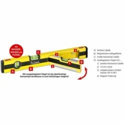 FLÜWA Wasserwaage - 40 Cm - Schwarz/gelb -Angebote Fliesenleger-Werkzeug Store 52164771 5