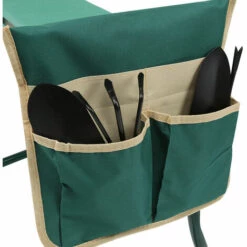 Hengda 2 In 1 Kniebank Mit Weichem Kniekissen, Klappbarer Gartenhocker Mit 1 Grosse Werkzeugtaschen, Gartenbank Aus Stahl,bis 150 Kg Mit 4X Werkzeug -Angebote Fliesenleger-Werkzeug Store 52548453 5