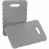 Relaxdays Kniekissen 2er Set, Kniehilfe Für Gartenarbeit, Werkstatt, Yoga, Kniebrett BxT 40x26 Cm, Schaumstoff, Hellgrau