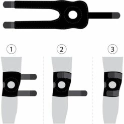 THSINDE Patella- Und Bänder-Kniebandage, Kniebandage Mit Offenem Patella-Stabilisatorring, Verstellbare Neoprenbandage (Schwarz) -Angebote Fliesenleger-Werkzeug Store 52650360 3