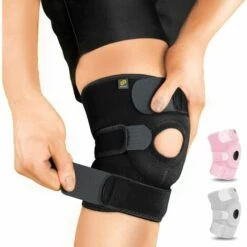 THSINDE Patella- Und Bänder-Kniebandage, Kniebandage Mit Offenem Patella-Stabilisatorring, Verstellbare Neoprenbandage (Schwarz) -Angebote Fliesenleger-Werkzeug Store 52650360 5