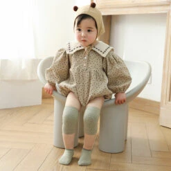 6 Paar Baby-Knieschützer Und 6 Paar Socken Mit Rutschfesten Gummipunkten Für Baby 1-3 Y Triomphe -Angebote Fliesenleger-Werkzeug Store 52901900 3