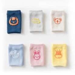Baby Knieschoner, Triomphe 6 Paar Baby Knieschoner Krabbel-Knieschoner Baumwolle Baby Knieschoner Rutschfeste Baby Knieschoner, Unisex Elastisch Atmungsaktiv
