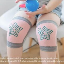 Baby-Knieschützer, Triomphe Rutschfeste Kriechende Beinwärmer Aus Baumwolle, Für Babys Zum Schutz Vor Harten Und Kalten Böden, 5 Paar -Angebote Fliesenleger-Werkzeug Store 52929119 3