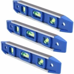 ECHOO Magnet-Wasserwaage, Kleine Leichte Multifunktionale 3-Wasserwaage Für Trockenbau Für Elektriker Für Camping