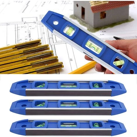 ECHOO Magnet-Wasserwaage, Kleine Leichte Multifunktionale 3-Wasserwaage Für Trockenbau Für Elektriker Für Camping 3 ECHOO Magnet-Wasserwaage, Kleine Leichte Multifunktionale 3-Wasserwaage Für Trockenbau Für Elektriker Für Camping – Bild 3