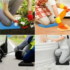 TINOR Knieschutzkissen (2er Pack) - 45 X 27,8 Cm - Komfortables Wasserdichtes Kniepolster Mit Griff - Knieschoner Für Arbeit, Gartenarbeit, Knieauflage, Babywanne, Sport & Yoga -Angebote Fliesenleger-Werkzeug Store 53051962 5