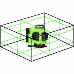 HAPPYSHOPPING Multifunktionaler 16-Linien-Laser-Level 3 ° Selbstnivellierungsfunktion Nivellierungswerkzeug Omnidirektionaler Bodenwandaufkleber Heimwerker-Werkzeugset,EU-Stecker, Grün -Angebote Fliesenleger-Werkzeug Store 53630459 4