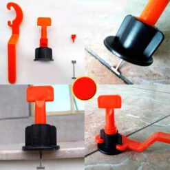 LIFCAUSAL 50 STüCKE Fliesenpositionierer Fliesenverlegehilfswerkzeug Mit 1,5-mm-Stift Heimwerkerwerkzeug -Angebote Fliesenleger-Werkzeug Store 53646821 3