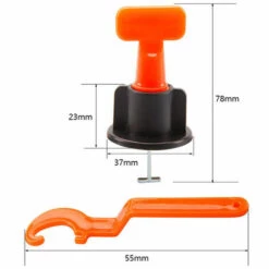LIFCAUSAL 50 STüCKE Fliesenpositionierer Fliesenverlegehilfswerkzeug Mit 1,5-mm-Stift Heimwerkerwerkzeug -Angebote Fliesenleger-Werkzeug Store 53646821 4