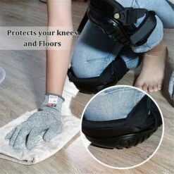 TINOR Professionelle Strapazierfähige Gel-Knieschützer, Strapazierfähige Knieschützer Mit Schaumpolsterung, Einfach Anzubringen Für Arbeit, Gartenarbeit, Schreiner, Bodenbelag, Langlebig -Angebote Fliesenleger-Werkzeug Store 53824877 5