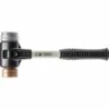 HALDER Schonhammer SIMPLEX L.330mm Kopf-Ø 40mm Hart Fibergl.Stahlguss Ku./Weichme.si.
