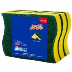 GESCHENKE Strapazierfähiger Schrubbschwamm, 6 Stück, Größe: 11 X 7 X 3 Cm, 4,3" X 2,8" X 1,2"