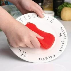 GESCHENKE Schwamm Spülschwamm 4 Stück Küchenschwämme Schrubber Küchenschwamm Spülschwämme Waschutensilien Werkzeuge Bürstenzubehör Reinigungspeeling -Angebote Fliesenleger-Werkzeug Store 53989256 4