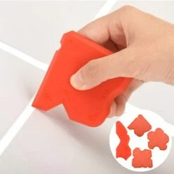Silikon-Dichtungswerkzeug-Set Betterlife Kit Fugenglätter Für Silikondichtmasse Fugenversiegelung (4 Stück Rot) -Angebote Fliesenleger-Werkzeug Store 54097461 4