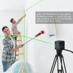 Betterlife Grüner Linienlaser, 15 M ±0,2 Mm/m Selbstnivellierende Laserlinie, 1 M Horizontaler Und Vertikaler Grüner Kreuzlinienlaser, Stoßfest, IP54 Wasserdicht Und Staubdicht, Mit Schutztasche Und 2 X AA-Batterien, 1 Set -Angebote Fliesenleger-Werkzeug Store 54097563 4