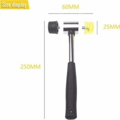 Gummihammer, Betterlife Gummihammer Mit Doppelseitigem Werkzeug Für DIY-Projekte, Handwerk (1 Stück) -Angebote Fliesenleger-Werkzeug Store 54098077 3