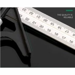 GESCHENKE Équerre Combinée 300 Mm - Métrique - Équerre Universelle Et Précise En Métal Avec Butée Et Outil De Traçage - Outil De Mesure Professionnel Haut De Gamme (1 Paquet) -Angebote Fliesenleger-Werkzeug Store 54252093 5