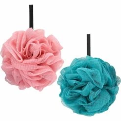 ILOVEMILAN 2 Stück Badeschwamm Peeling-Badeschwämme, Badeblumen-Duschschwamm Für Männer Und Frauen Zum Peeling