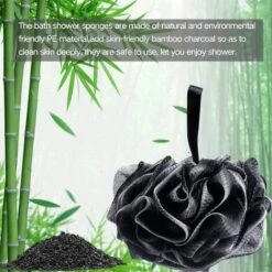 ILOVEMILAN 4er-Pack Badeschwamm, Luffa-Peeling-Körperbürste Aus Schwarzem Mesh, Luffa-Schwamm Für Saubere Haut Zum Baden, Bequem Und Weich -Angebote Fliesenleger-Werkzeug Store 54468031 3