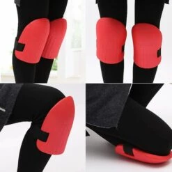 TINOR Arbeitsknieschoner Gartenarbeit Knieschoner Mit Wasserdichtem Weichem EVA-Innenfutter Verstellbare Riemen Knieschoner Für Sport Gebäude 1 Paar Schwarz -Angebote Fliesenleger-Werkzeug Store 54496757 4