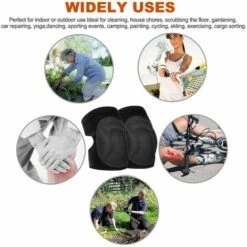 TINOR Unisex-Knieschützer Für Outdoor-Sport, Reinigung, Hausarbeit, Bodenreinigung, Gartenarbeit, Knieschützer Und Knieschützer Für Dachdeckerarbeiten Und Schweißen, S-Code (Schwarz) -Angebote Fliesenleger-Werkzeug Store 54496872 5