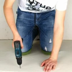 TINOR Paar EVA-Knieschoner Knieschützer Für Bodenarbeit Gartenarbeit (Medium, 1 Paar Army Green) -Angebote Fliesenleger-Werkzeug Store 54497112 4