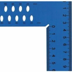 HEDUE® Zimmermannswinkel Hedue ZY 800 Mm Mit Mm-Skala Und Anreißlöcher SB (blau) -Angebote Fliesenleger-Werkzeug Store 54656657 2