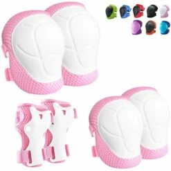 GESCHENKE Kinder Knieschützer Knieschützer Und Ellbogenschützer Schutzausrüstungsset Für Kinder Mädchen Jungen Mit Handgelenkschutz 3 In 1 Zum Skaten Radfahren Rollschuhlaufen