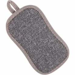 LANGRAY 12 Packungen Langlebige, Wiederverwendbare, Abriebfeste Mikrofaser-Schrubbschwämme Zum Reinigen Von Geschirr Und Töpfen In Der Küche, Braun