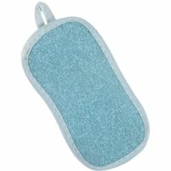 LANGRAY 12 Packungen Haltbarer, Wiederverwendbarer Und Starker Mikrofaser-Scheuerschwämme Zum Reinigen Von Geschirr Und Töpfen In Blau.