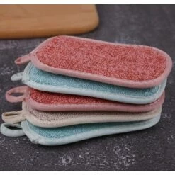 LANGRAY 12 Packungen Haltbarer, Wiederverwendbarer Und Starker Mikrofaser-Scheuerschwämme Zum Reinigen Von Geschirr Und Töpfen In Blau. -Angebote Fliesenleger-Werkzeug Store 55034525 3